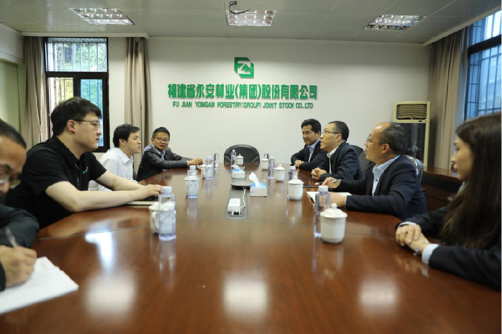 中國工商銀行三明分行行長周善君一行到訪永安林業