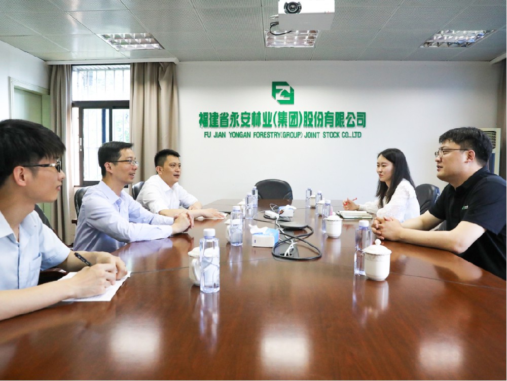 中國建設銀行三明分行行長蔡海防一行到訪永安林業