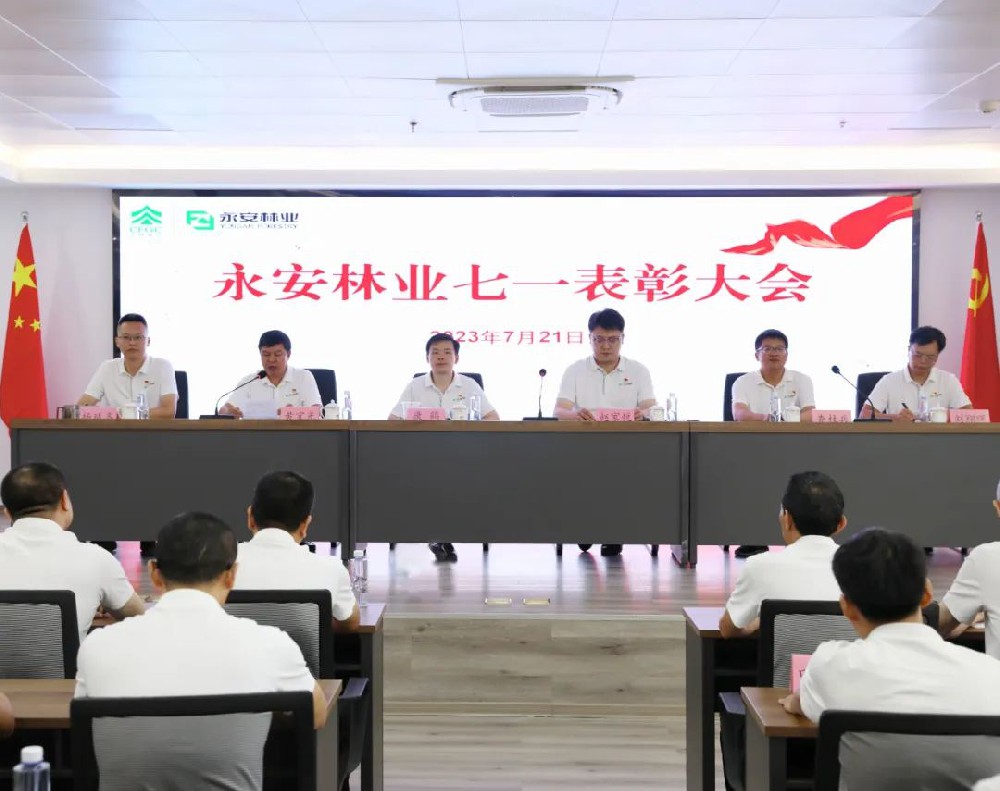 永安林業召開“七一”表彰大會